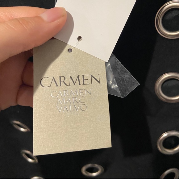 Brand New Carmen Marc Valvo Katerini Grommet Pencil Skirt! - Picture 4 of 9